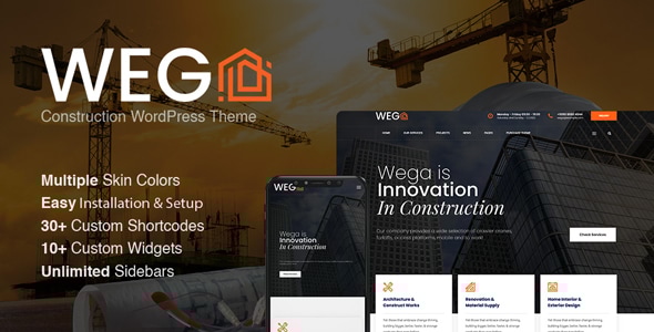 Wega - Construction WordPress Theme Logo